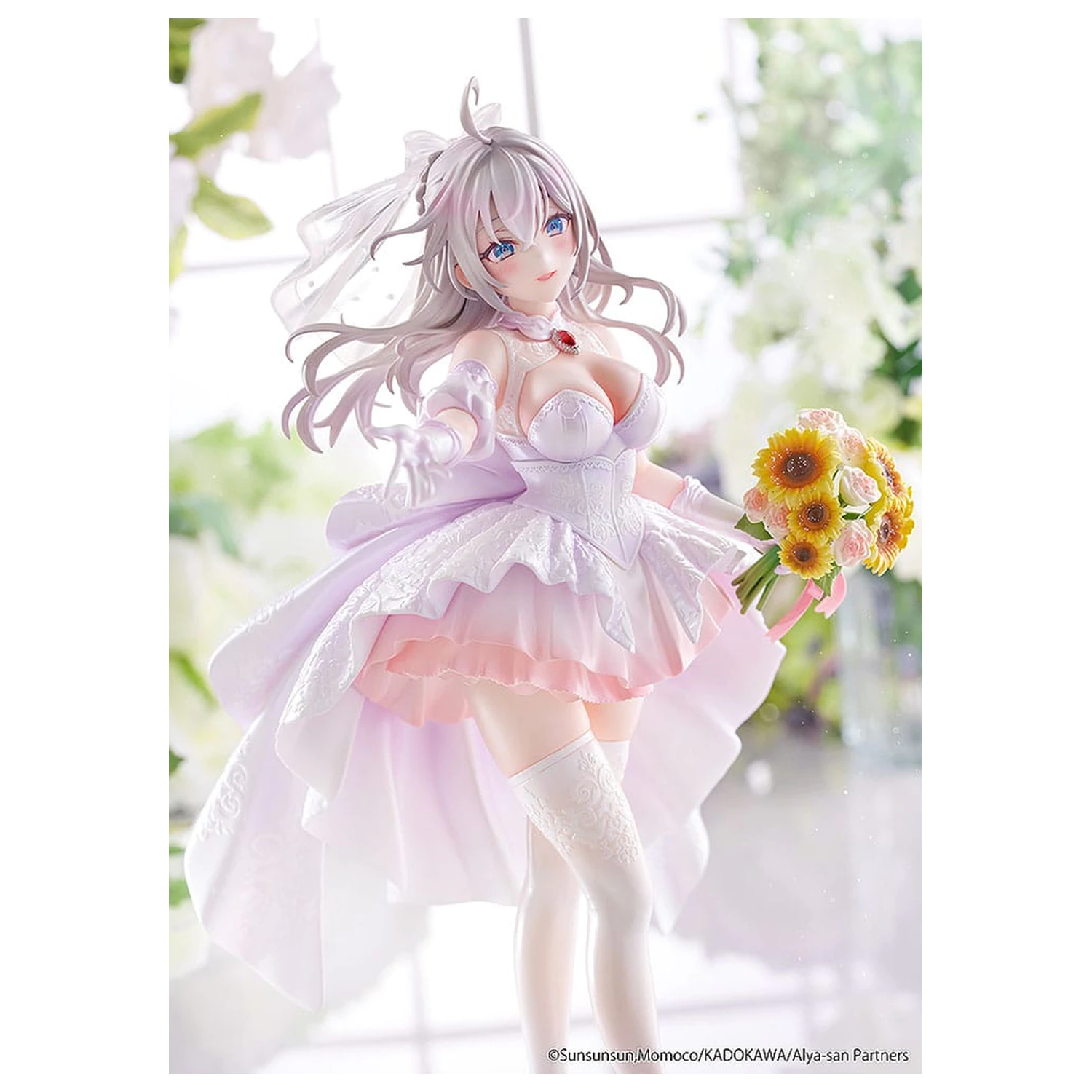 Alya Sometimes Hides Her Feelings in Russian Statue 1/7 Alisa Mikhailovna Kujou Wedding Dress Ver. 24 cm Produktfoto
