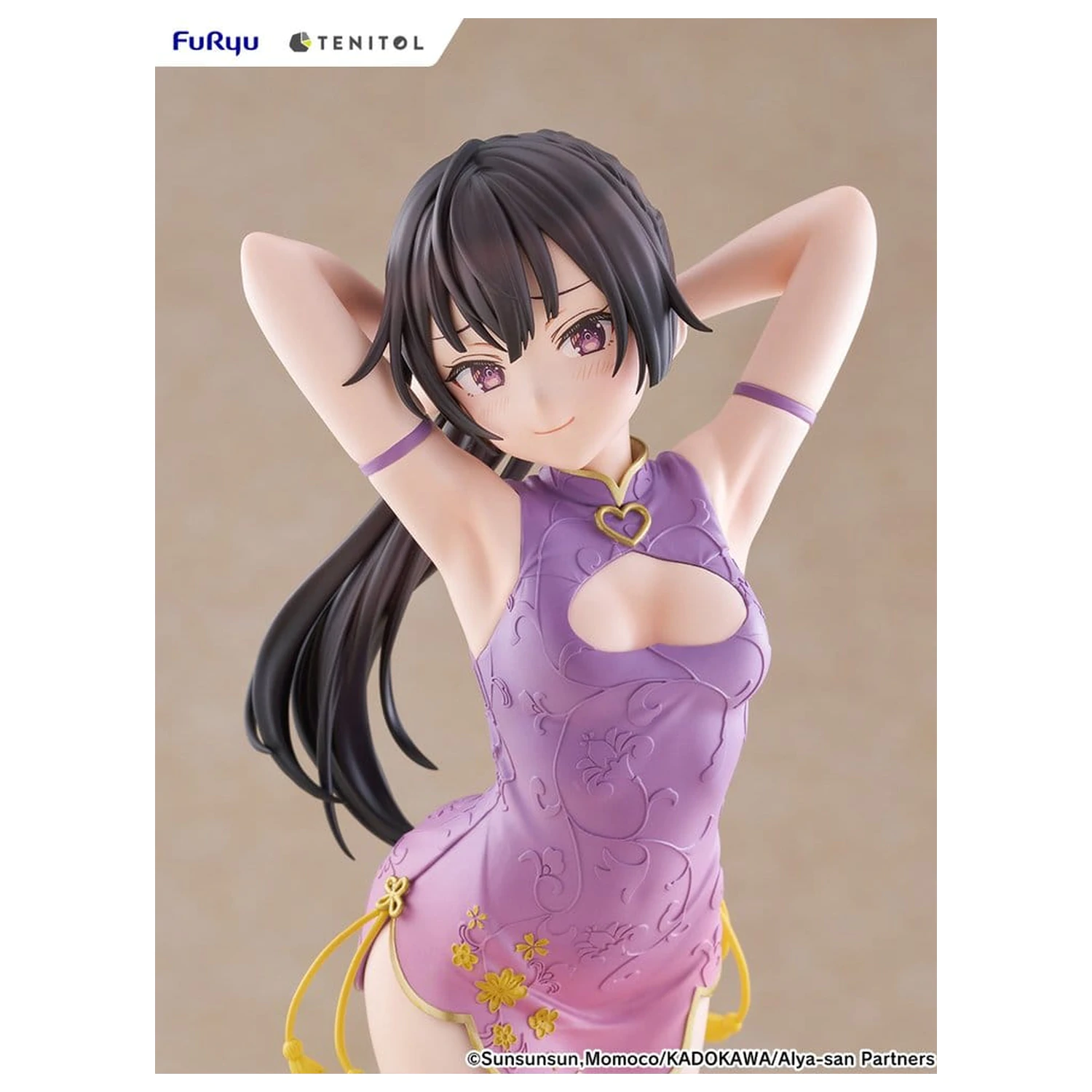 Alya Sometimes Hides Her Feelings in Russian Tenitol Tall PVC Figur Yuki Suou Cheongsam Ver. 28 cm Produktfoto