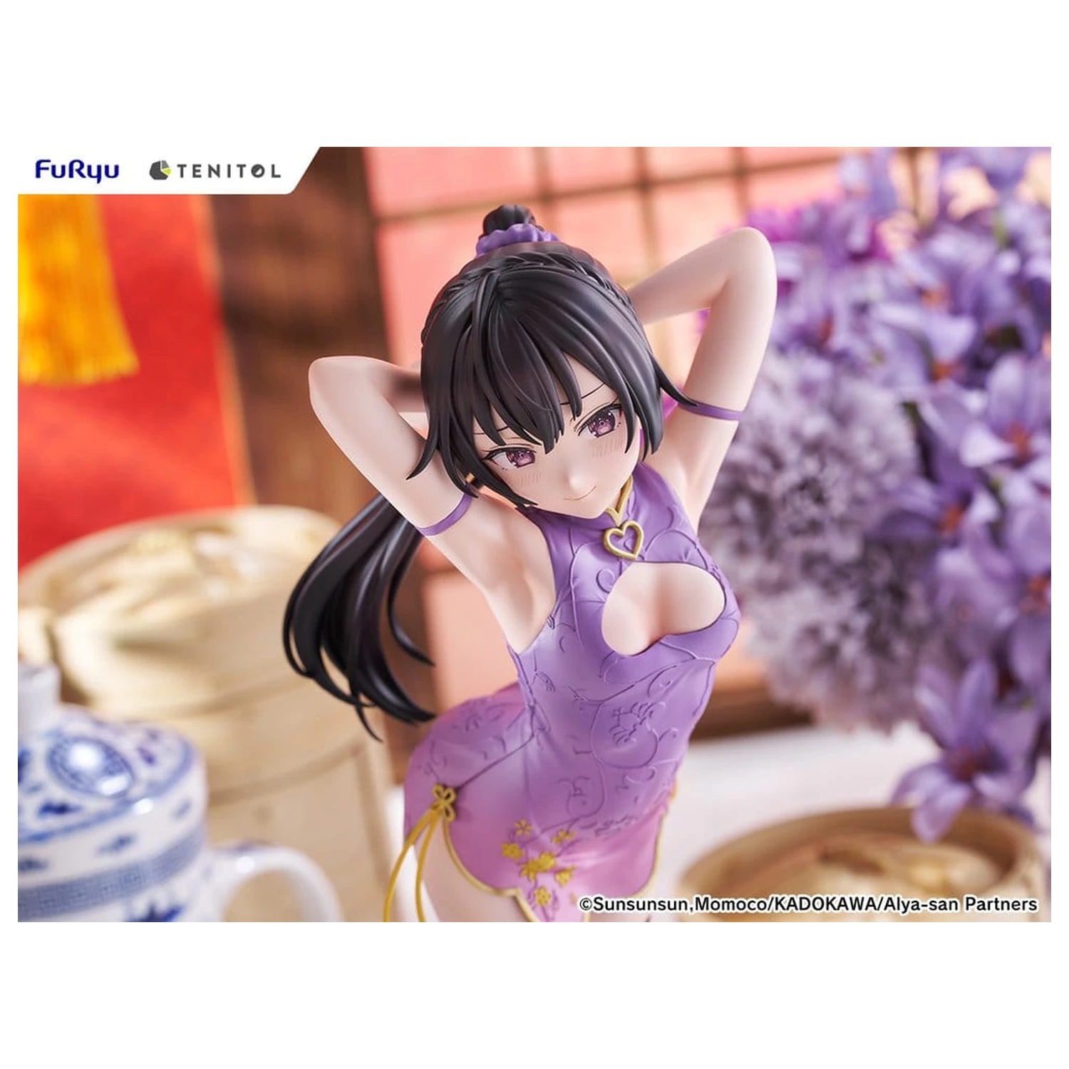 Alya Sometimes Hides Her Feelings in Russian Tenitol Tall PVC Figur Yuki Suou Cheongsam Ver. 28 cm Produktfoto