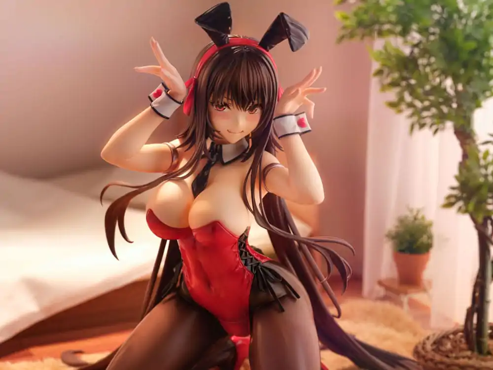 Amakano 2+ PVC-Statue 1/4 Yuuhi Kurohime Bunny Suit Ver. 32 cm Produktfoto