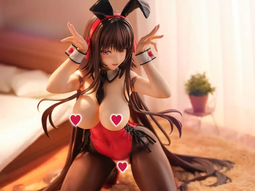 Amakano 2+ PVC-Statue 1/4 Yuuhi Kurohime Bunny Suit Ver. 32 cm Produktfoto