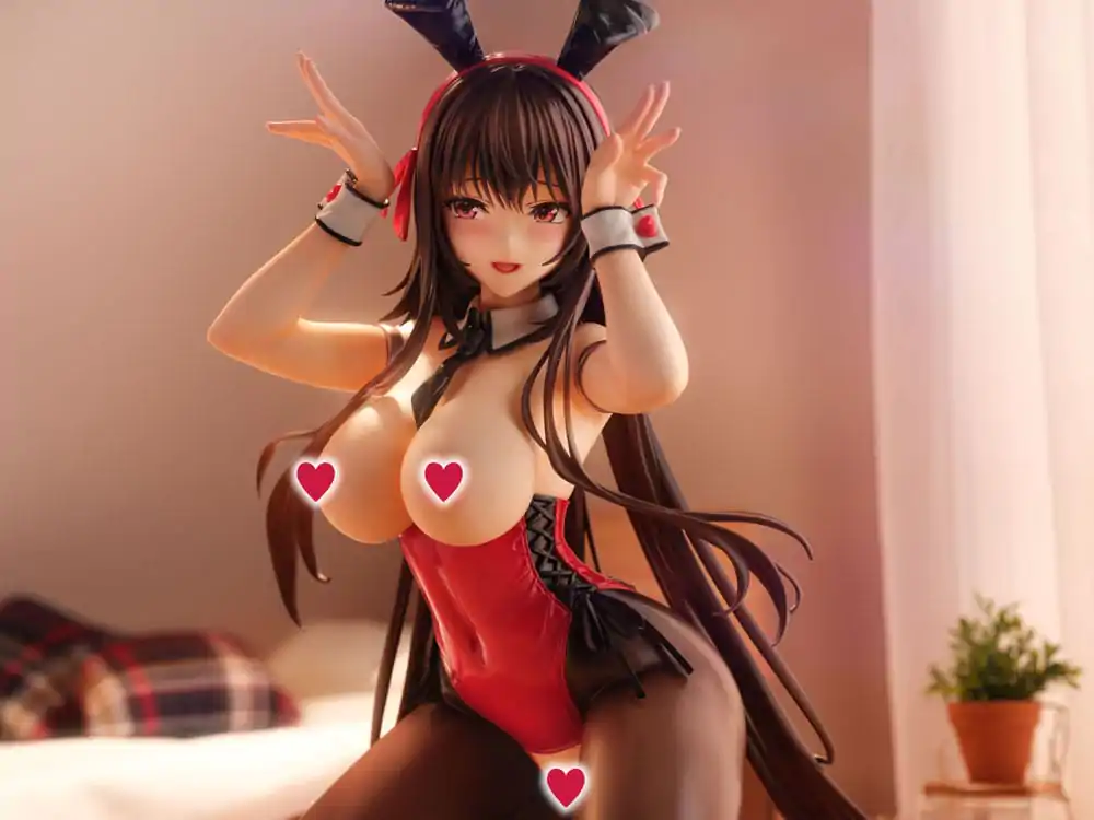 Amakano 2+ PVC-Statue 1/4 Yuuhi Kurohime Bunny Suit Ver. 32 cm Produktfoto