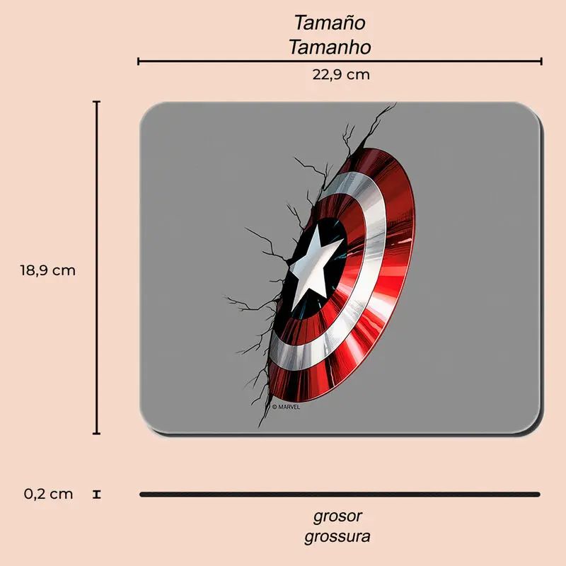 Marvel Captain America Mousepad Produktfoto
