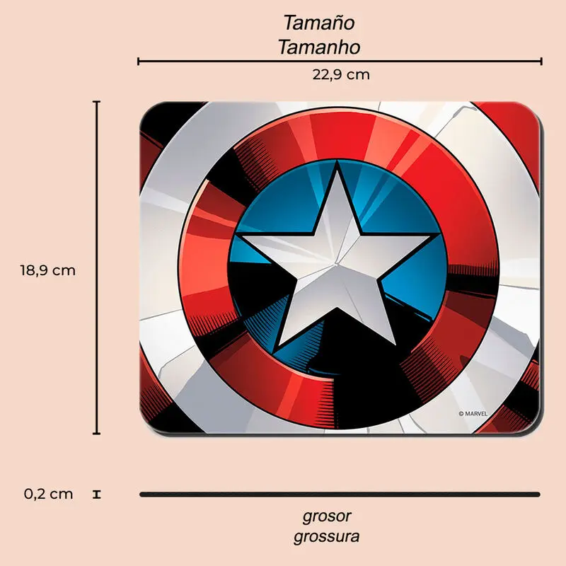 Marvel Captain America Mousepad Produktfoto