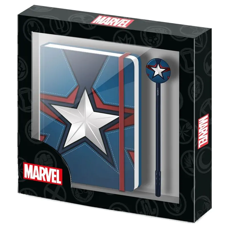 Marvel Captain America Notizbuch und Stift Set termékfotó