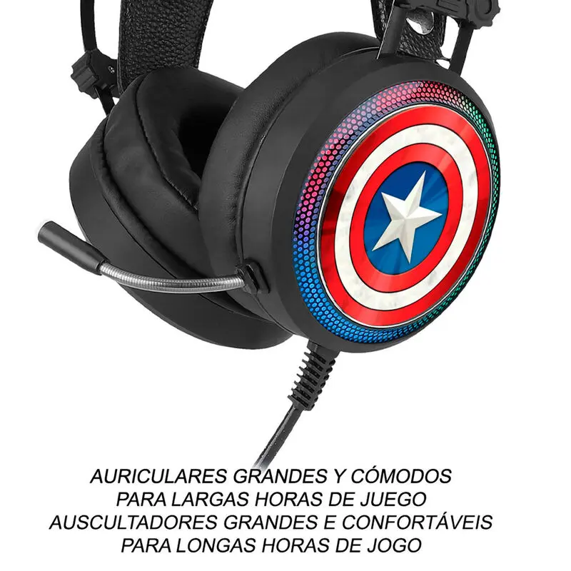 Marvel Captain America Gaming Kopfhörer Produktfoto