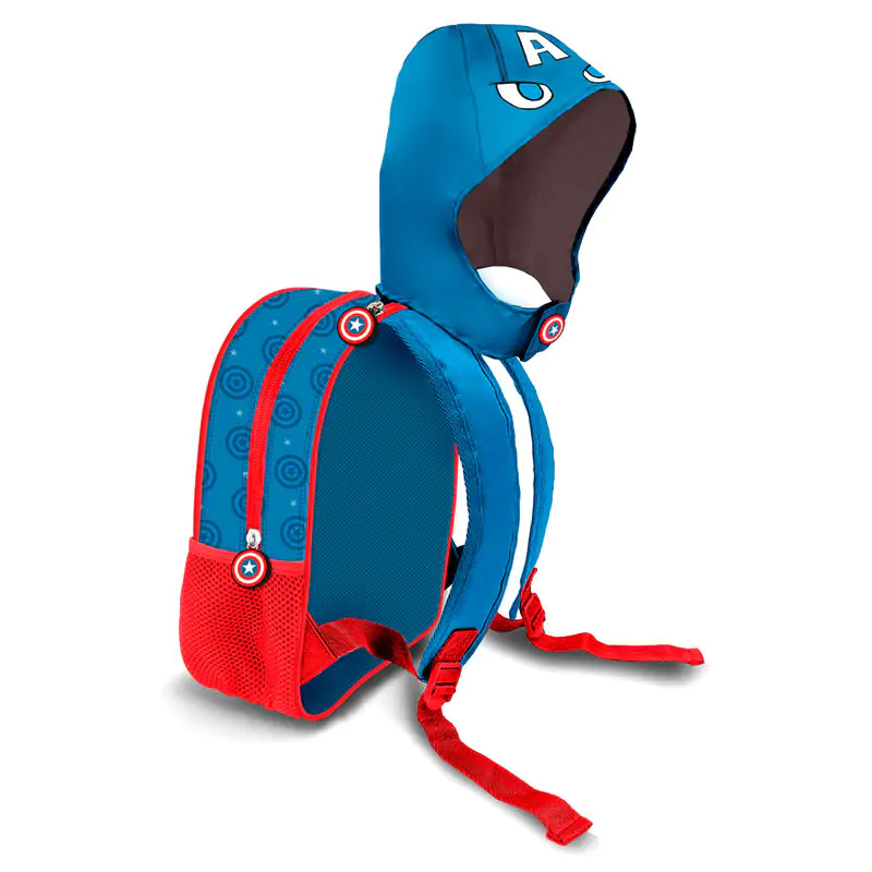 Marvel Captain America Rucksack mit Kapuze 31cm Produktfoto
