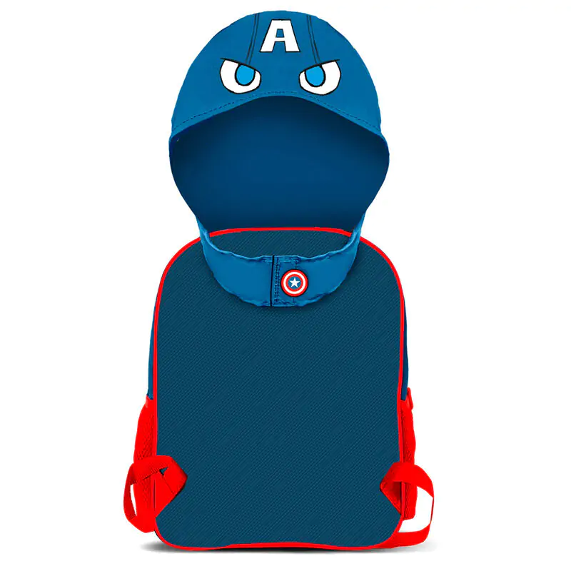 Marvel Captain America Rucksack mit Kapuze 31cm Produktfoto