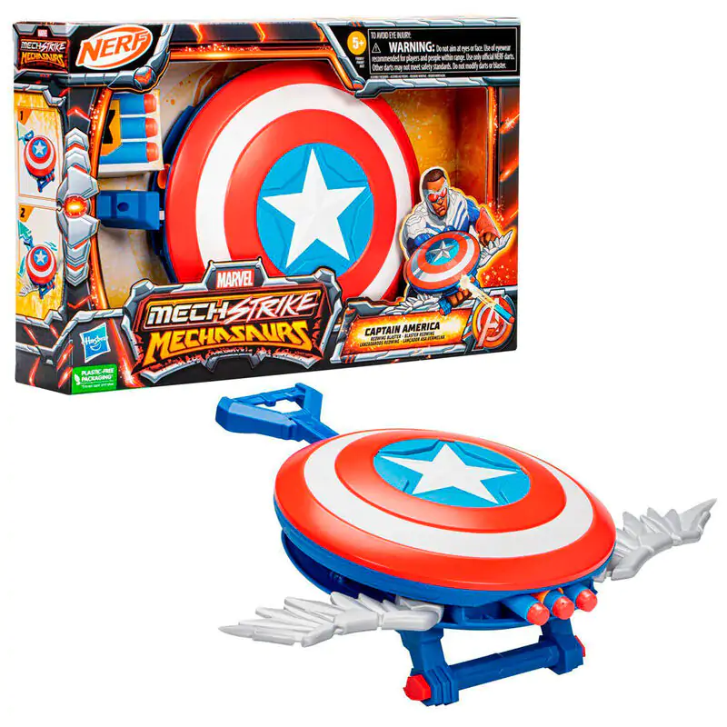 Marvel Captain America Schild Nerf Launcher Produktfoto