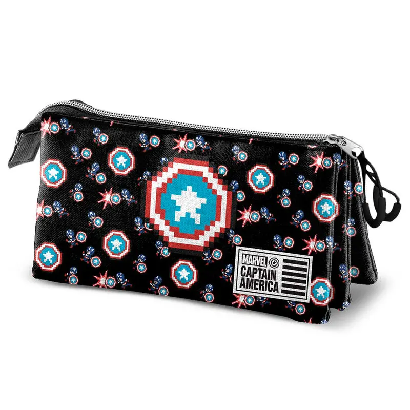 Marvel Captain America Pixel Dreifaches Mäppchen Produktfoto