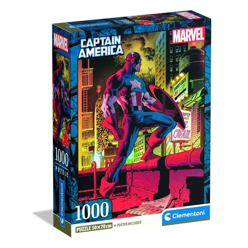 Marvel Captain America Puzzle 1000St Produktfoto