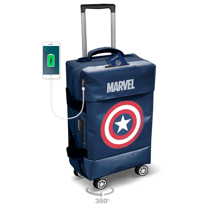 Marvel Captain America Trolley Koffer 55cm Produktfoto