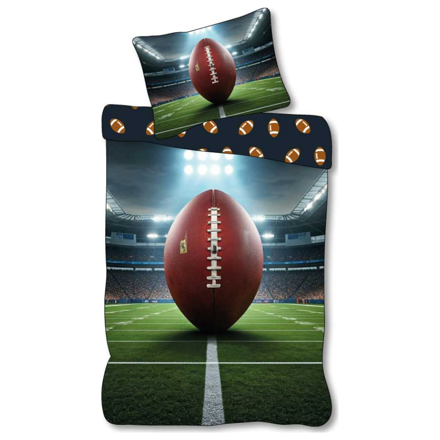 American Football Feld Bettbezug Produktfoto