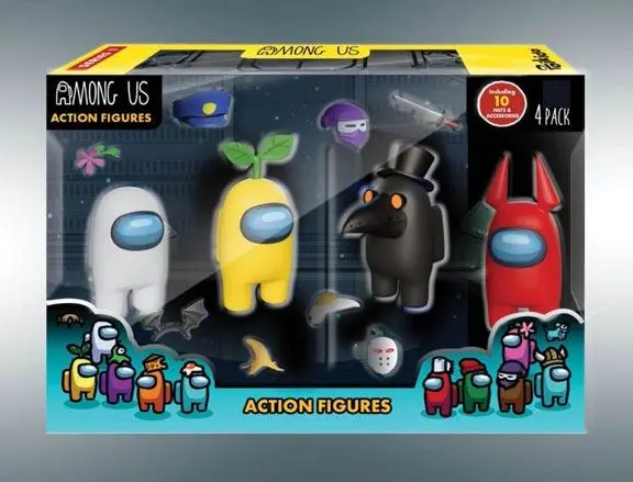 Among Us Actionfiguren 4er-Pack Crewmates 12 cm Produktfoto