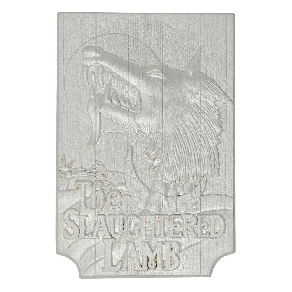 American Werewolf Replik Metallbarren Slaughtered Lamb Pub Sign (versilbert) Produktfoto
