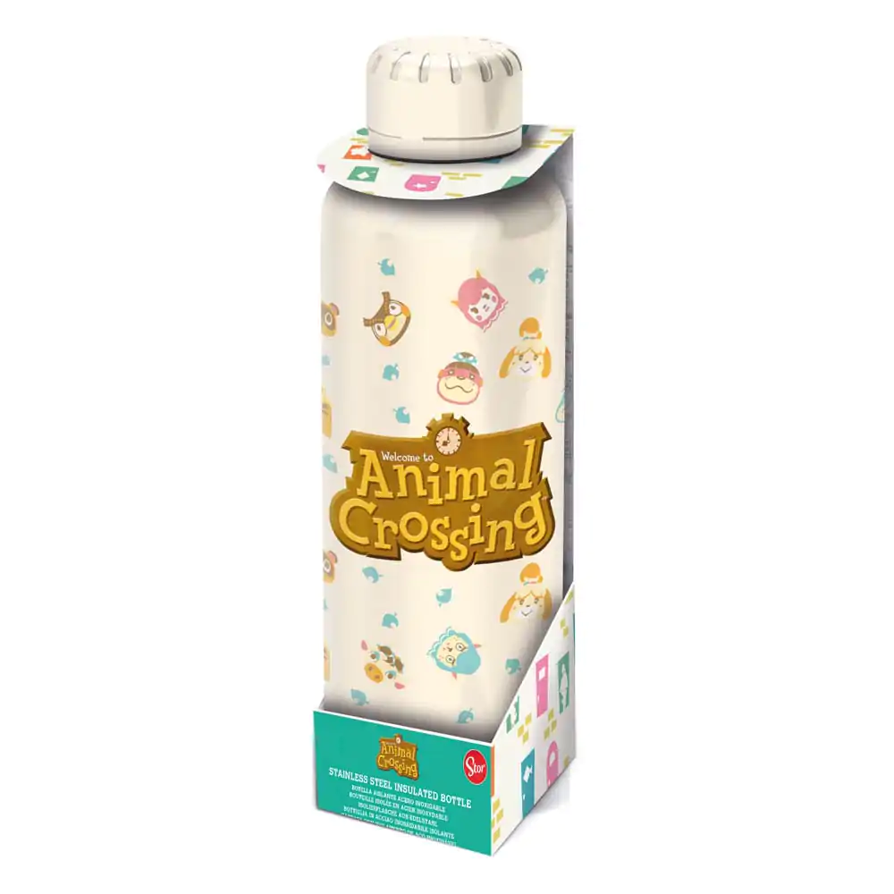 Animal Crossing Edelstahl-Trinkflasche Logo Produktfoto