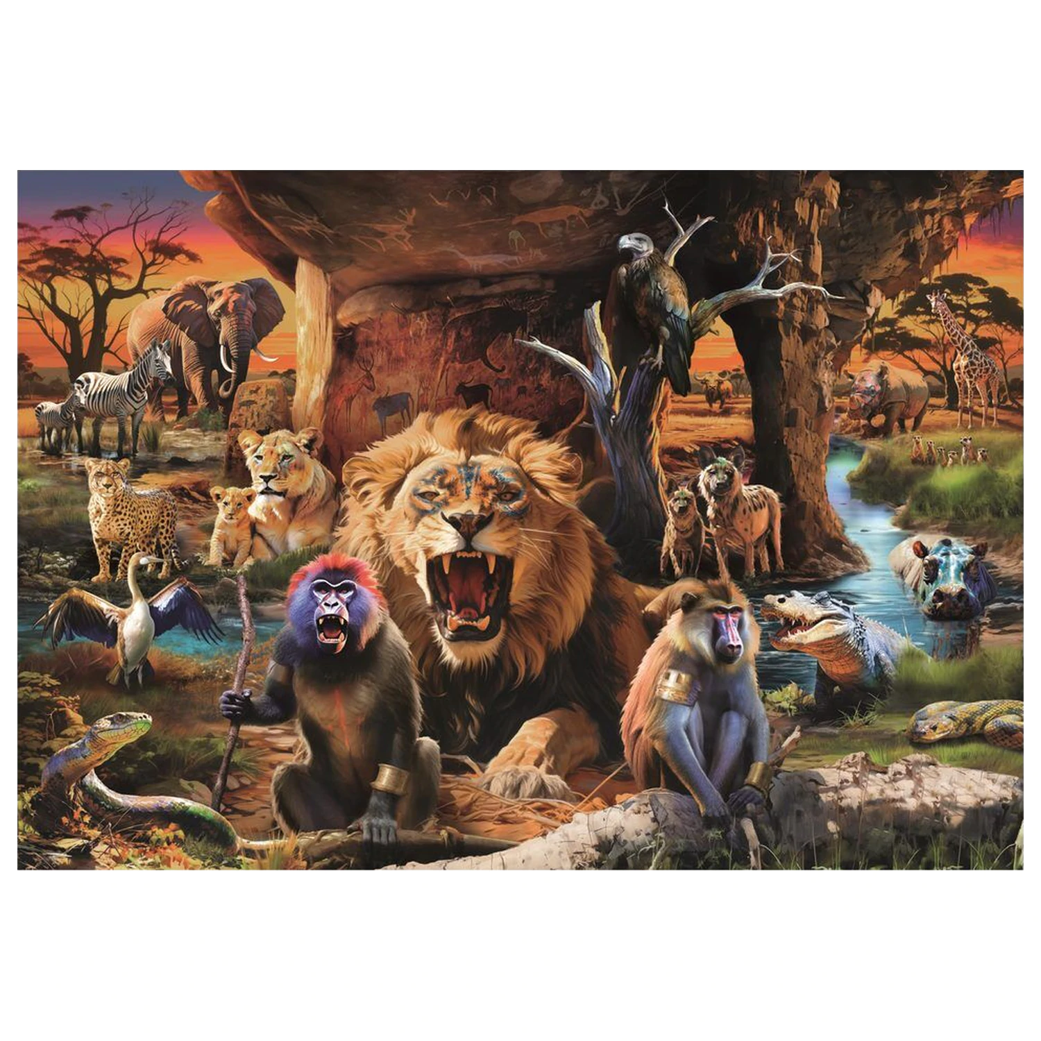Tiere Puzzle 1500 Teile Produktfoto