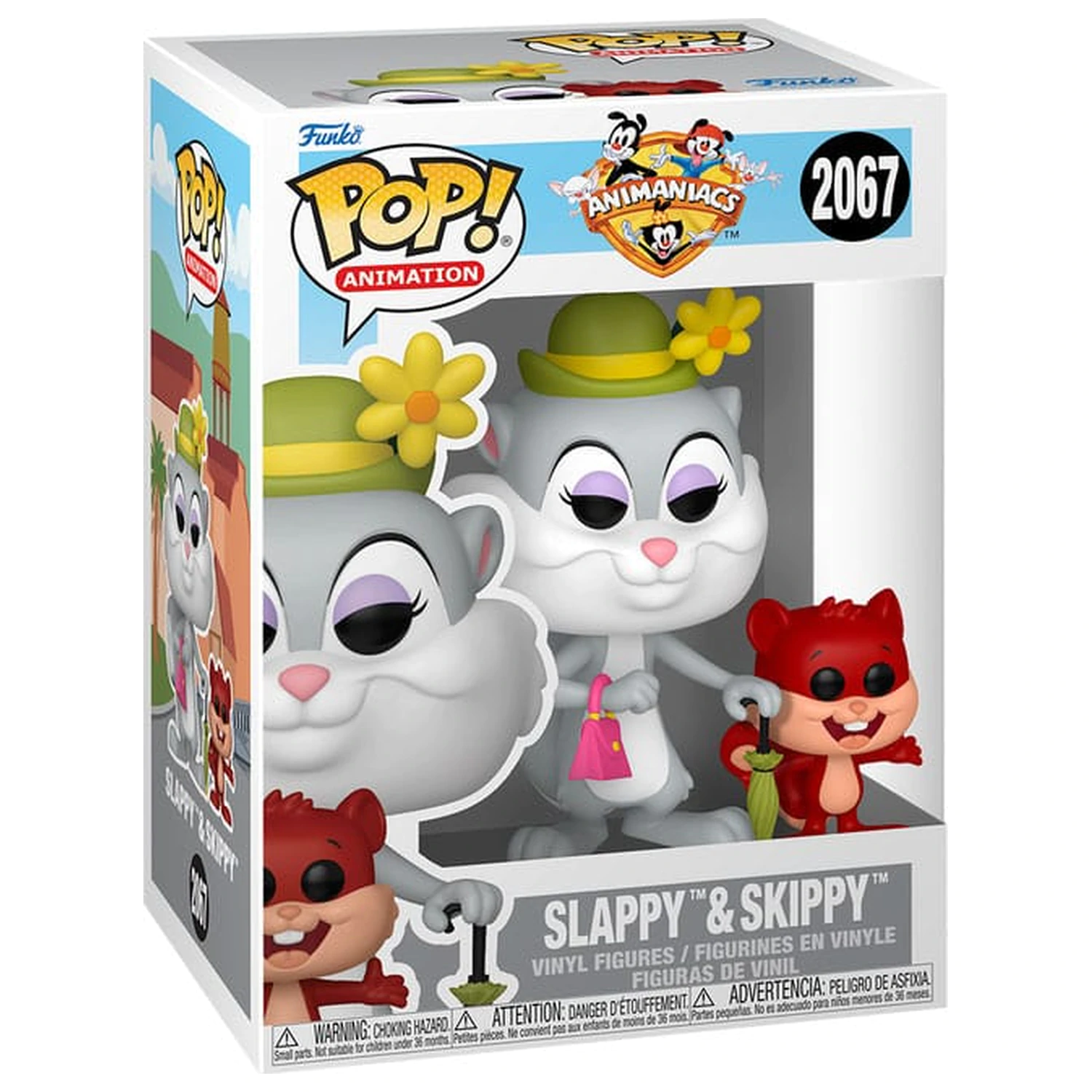 Animaniacs Funko POP! Animation Vinyl Figur Slappy w/Skippy 9 cm Produktfoto