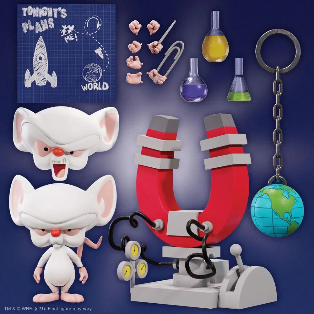 Animaniacs Ultimates Actionfigur Brain 18 cm Produktfoto