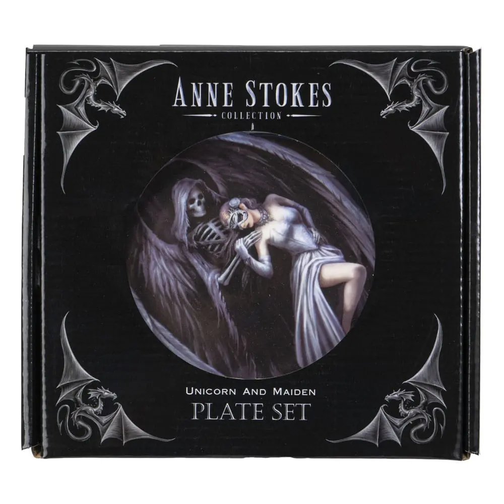 Anne Stokes Teller 4er-Pack Dance with Death Produktfoto