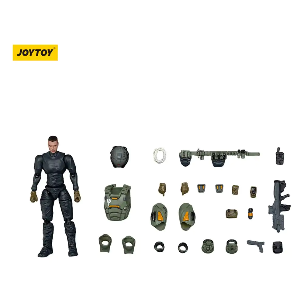APOC Series Dark Source Actionfigur Storm Tempestus Feuerunterstützung Mecha-Pilot 8 cm Produktfoto