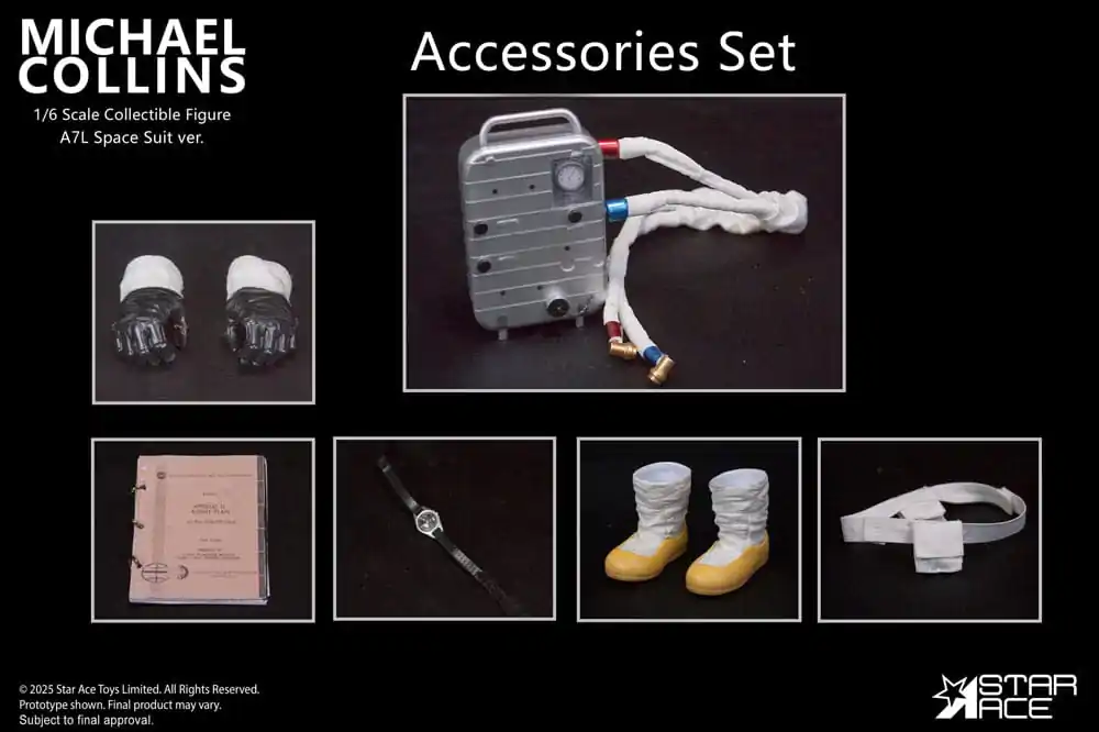 Apollo 11 Zubehör für 1/6 Actionfigur Michael Collins Produktfoto