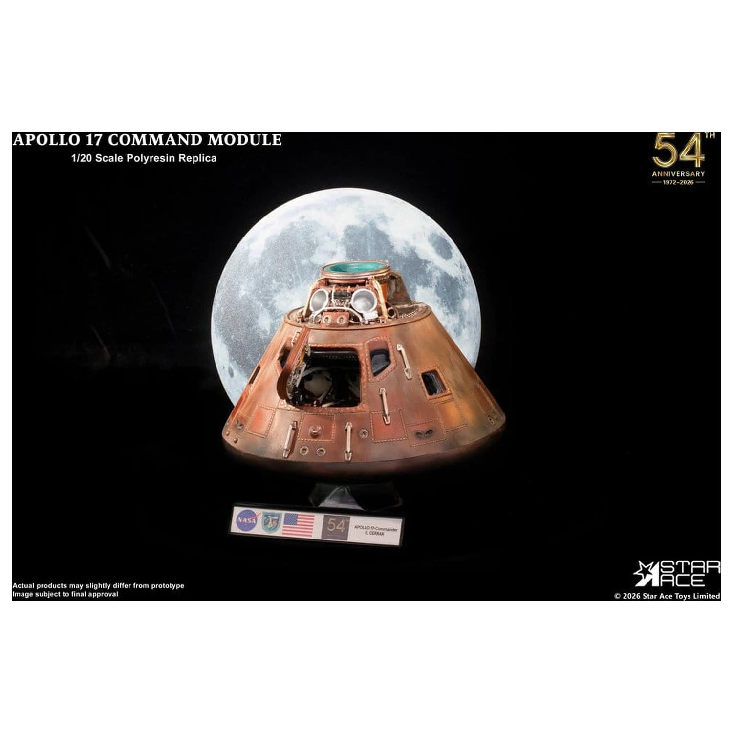 Apollo 17 Replika 1/20 Command Module 20 cm Produktfoto