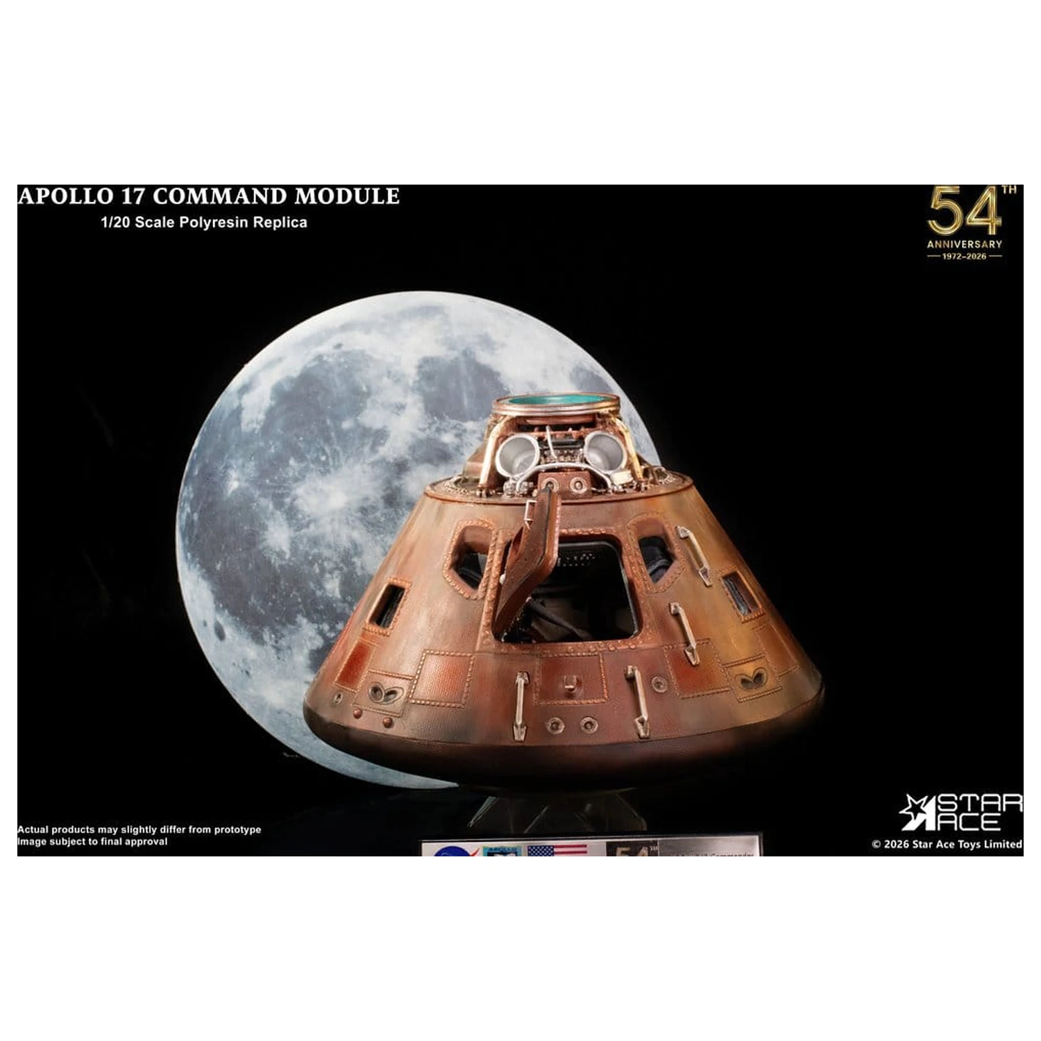 Apollo 17 Replika 1/20 Command Module 20 cm Produktfoto
