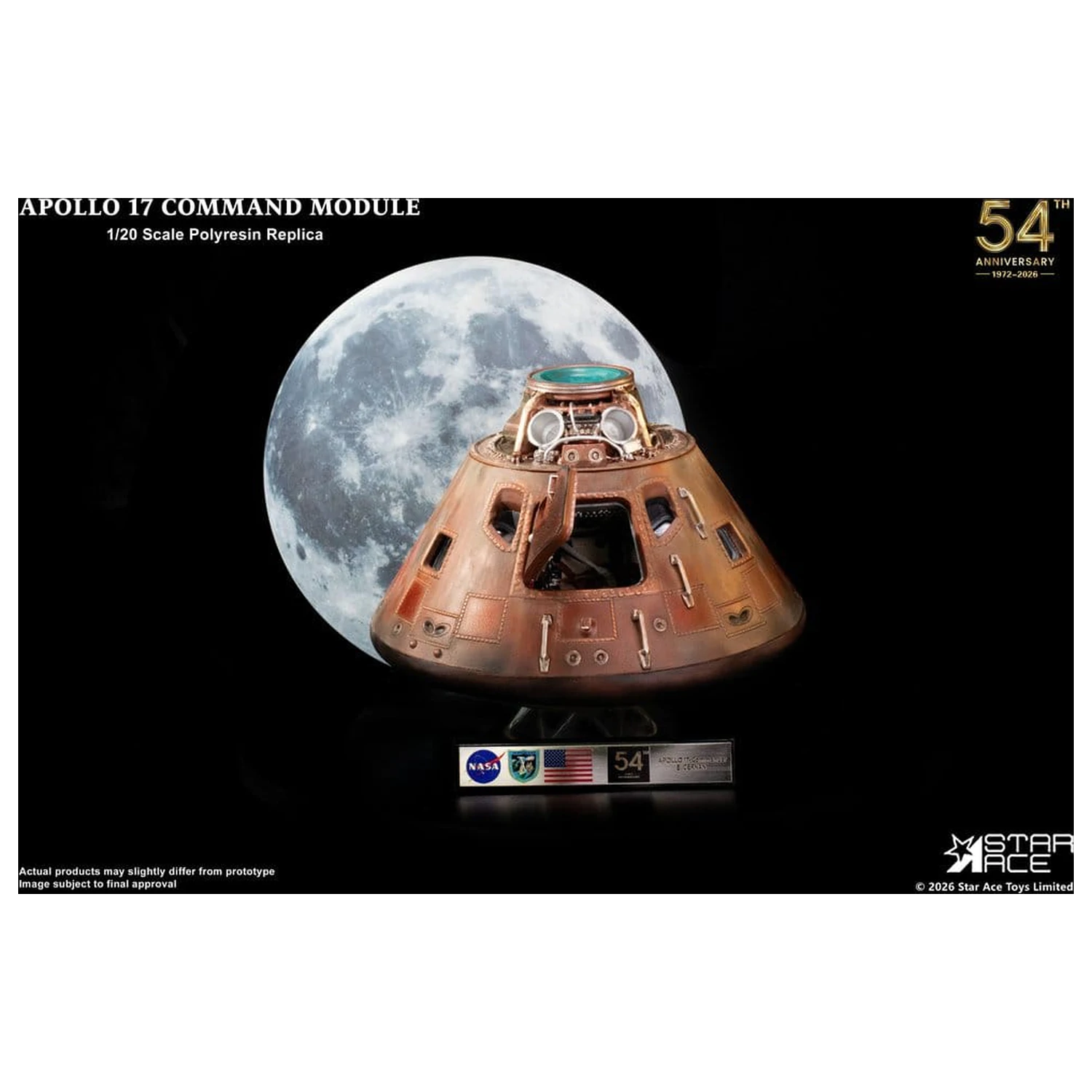 Apollo 17 Replika 1/20 Command Module 20 cm Produktfoto