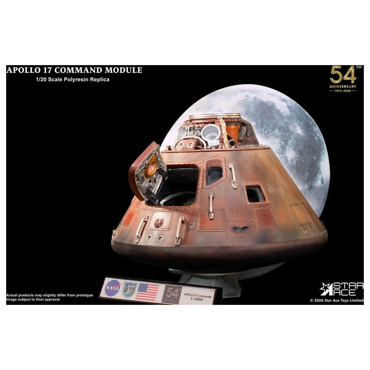 Apollo 17 Replika 1/20 Command Module 20 cm Produktfoto