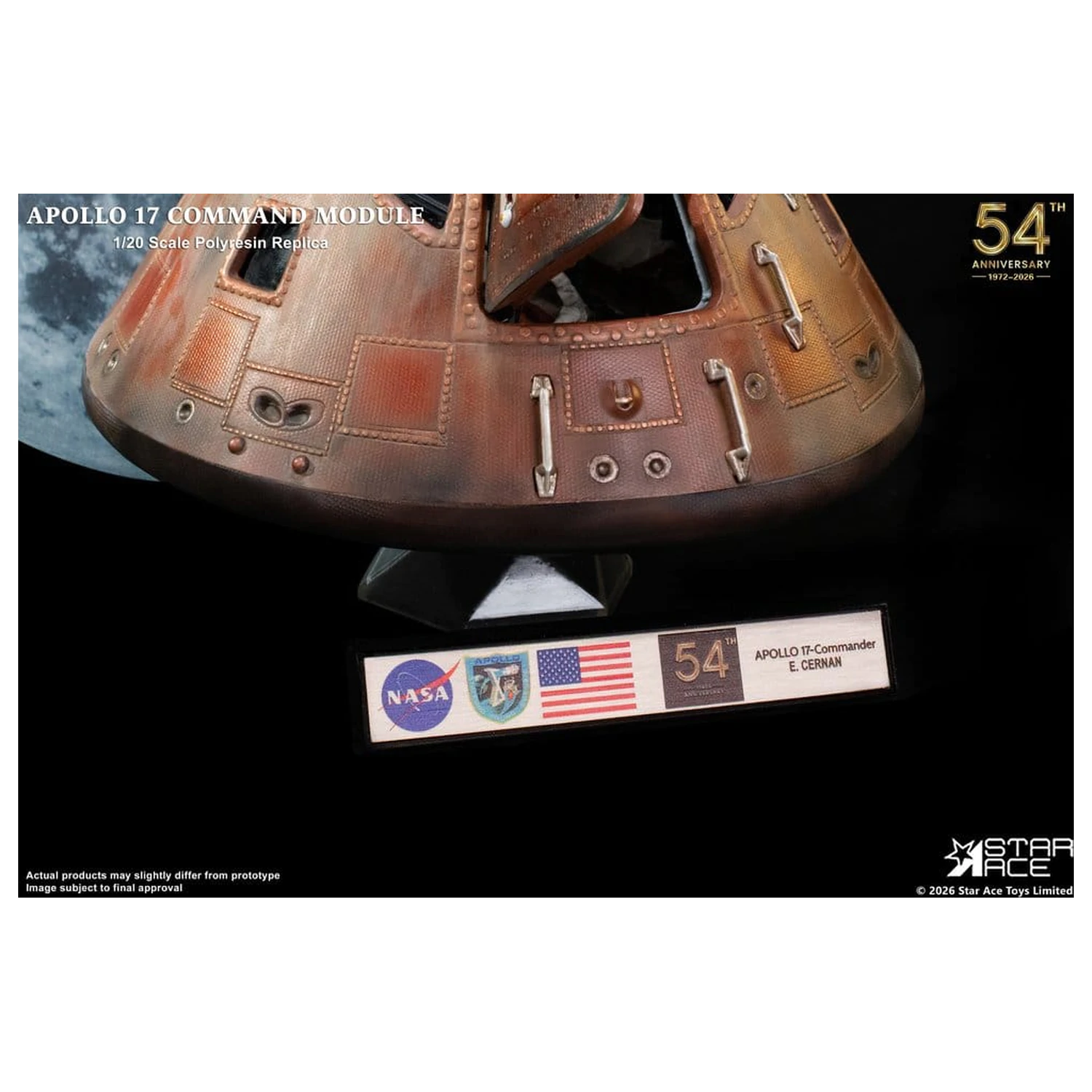 Apollo 17 Replika 1/20 Command Module 20 cm Produktfoto
