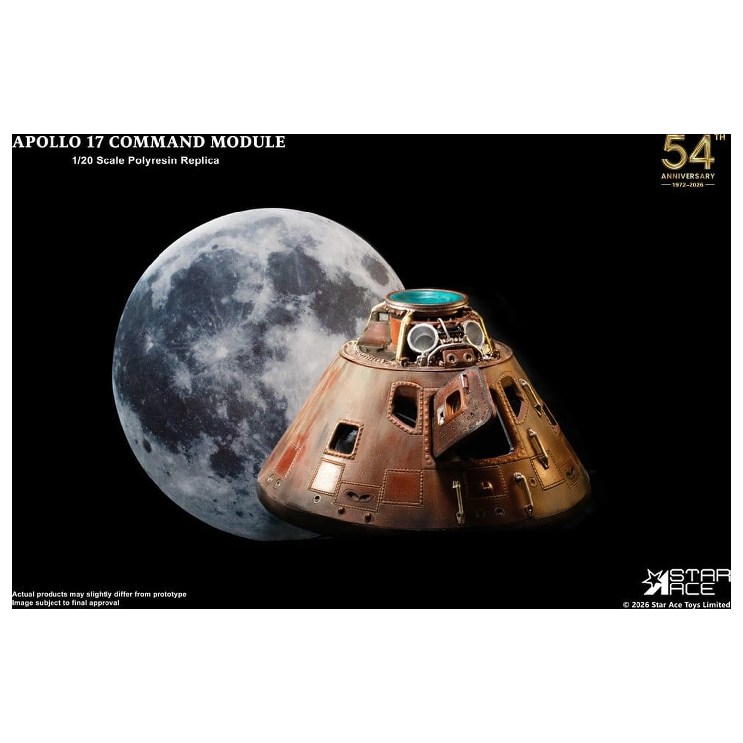 Apollo 17 Replika 1/20 Command Module 20 cm Produktfoto