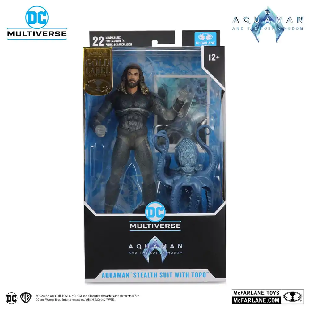 Aquaman and the Lost Kingdom DC Multiverse Actionfigur Aquaman (Stealth Suit with Topo) (Gold Label) 18 cm Produktfoto