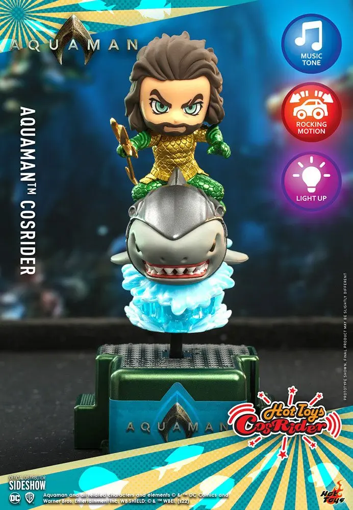 Aquaman CosRider Minifigur mit Sound und Leuchtfunktion Aquaman 13 cm Produktfoto