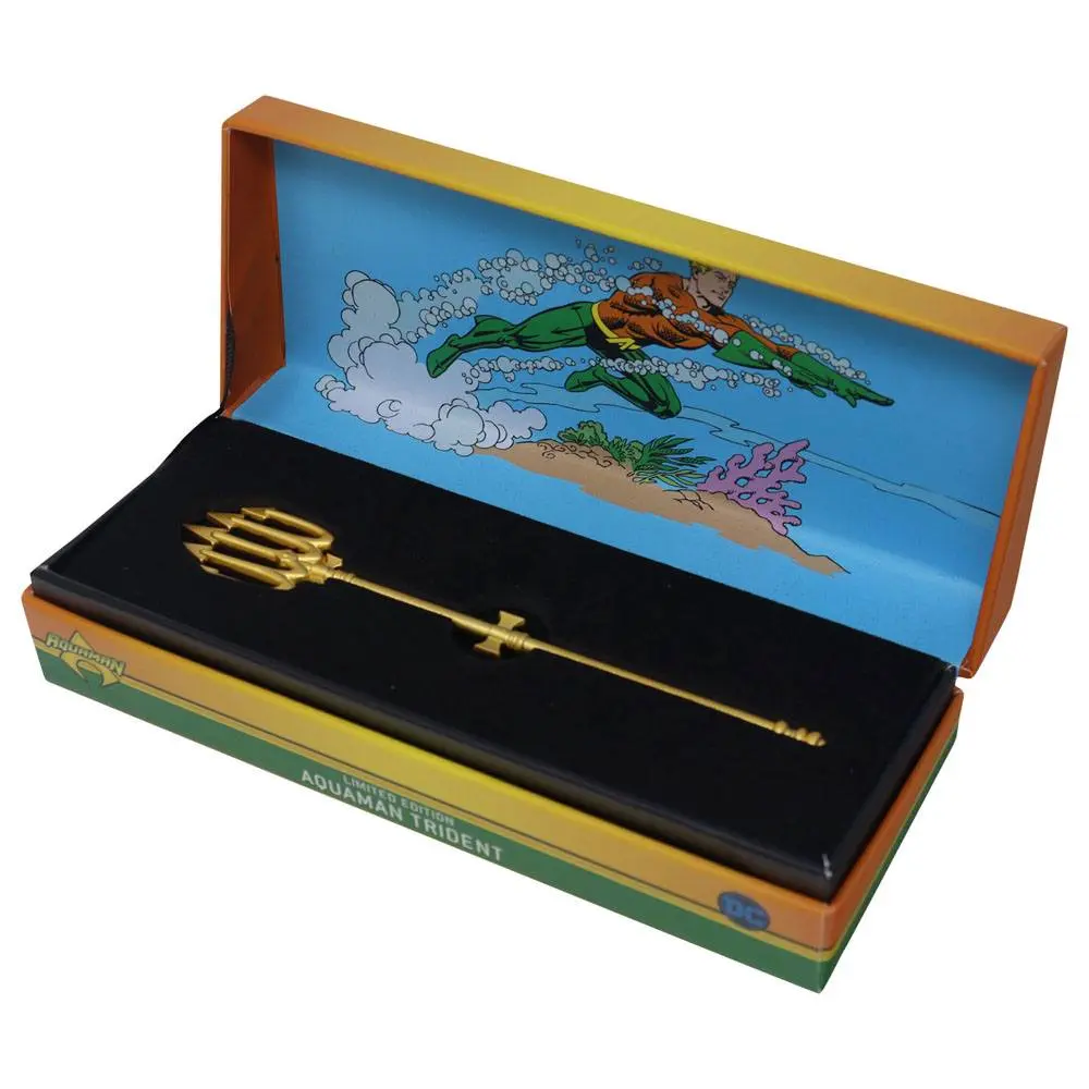 Aquaman Replik Miniature Trident (vergoldet) Produktfoto