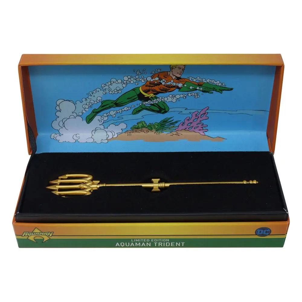 Aquaman Replik Miniature Trident (vergoldet) Produktfoto