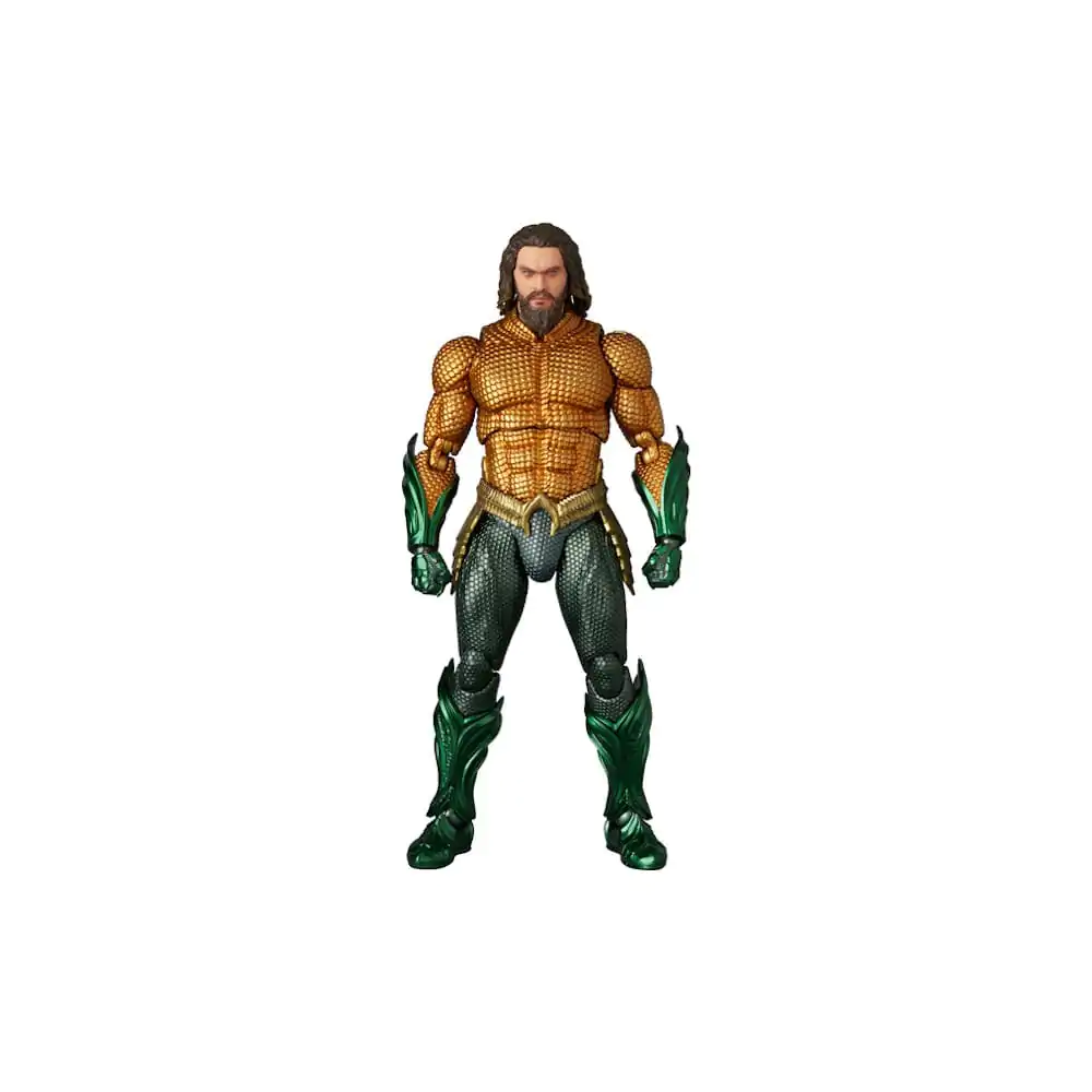 Aquaman Movie MAF EX Action Figur Aquaman Gold & Green Suit 16 cm Produktfoto