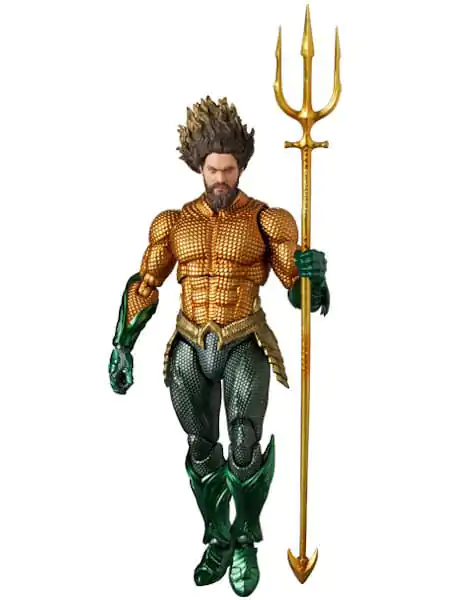 Aquaman Movie MAF EX Action Figur Aquaman Gold & Green Suit 16 cm Produktfoto