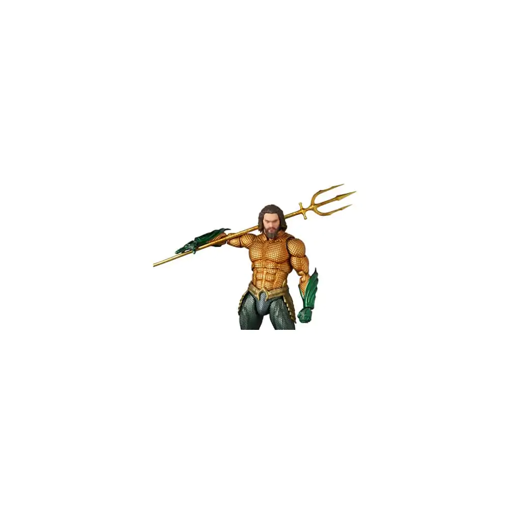 Aquaman Movie MAF EX Action Figur Aquaman Gold & Green Suit 16 cm Produktfoto