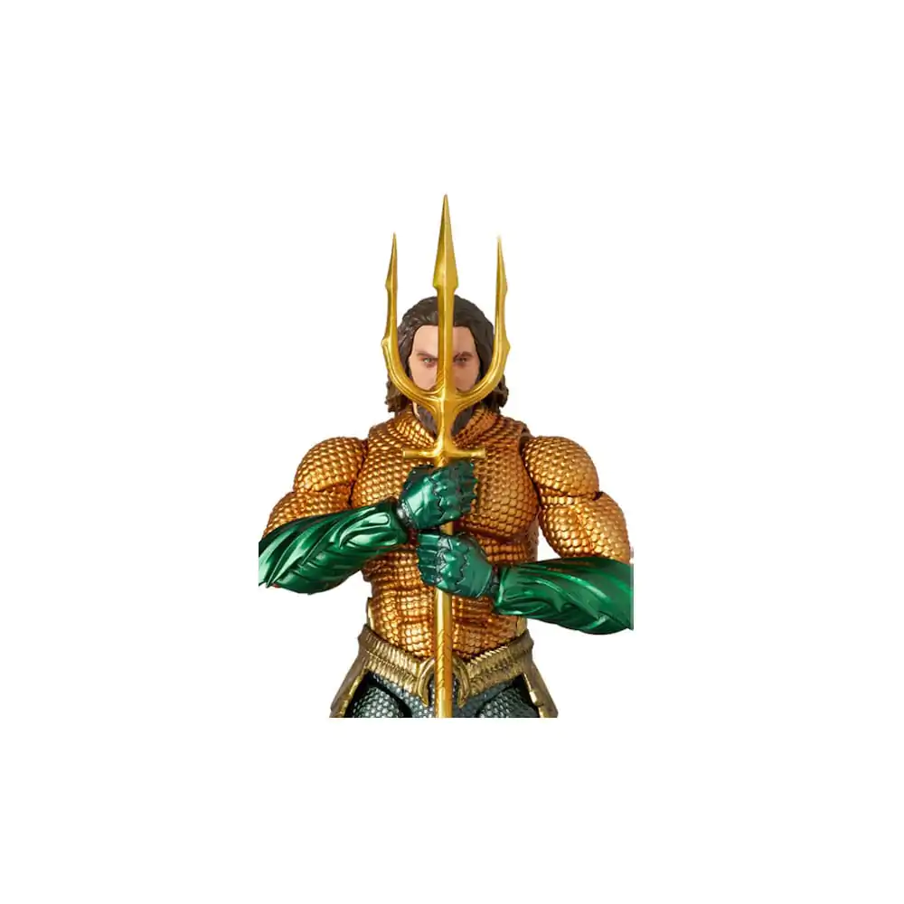 Aquaman Movie MAF EX Action Figur Aquaman Gold & Green Suit 16 cm Produktfoto