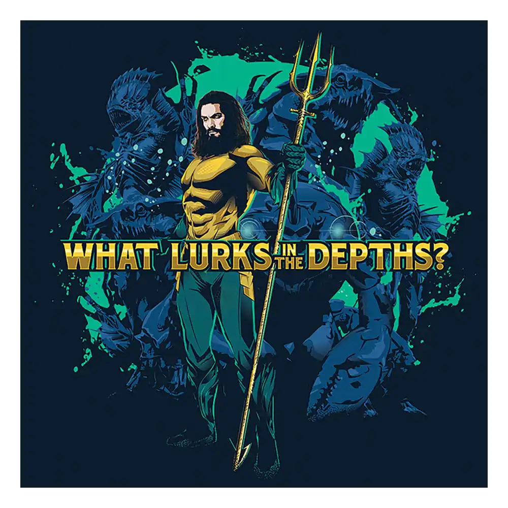 Aquaman Leinwandbild What lurks in the Depths 40 x 40 cm Produktfoto