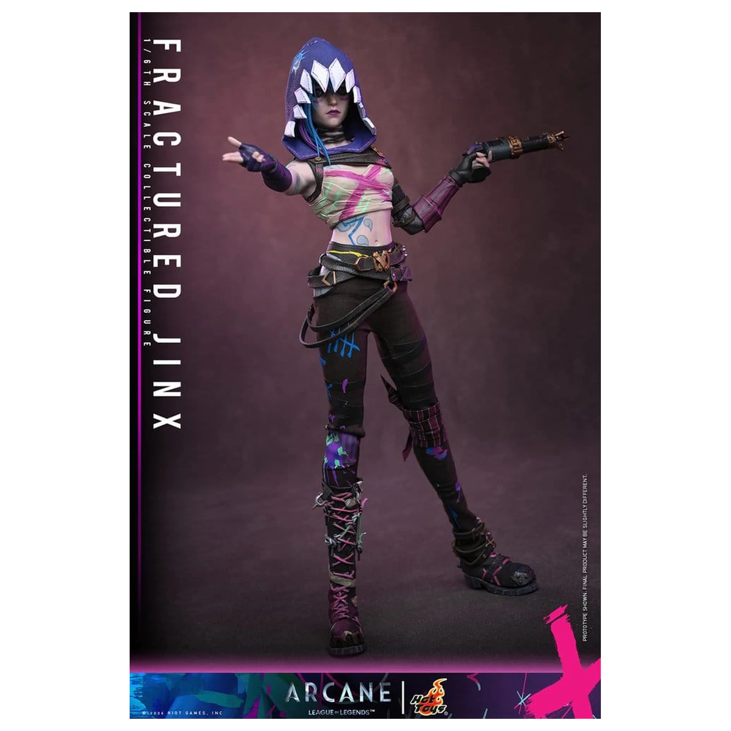 Arcane Actionfigur 1/6 Fractured Jinx 28 cm Produktfoto