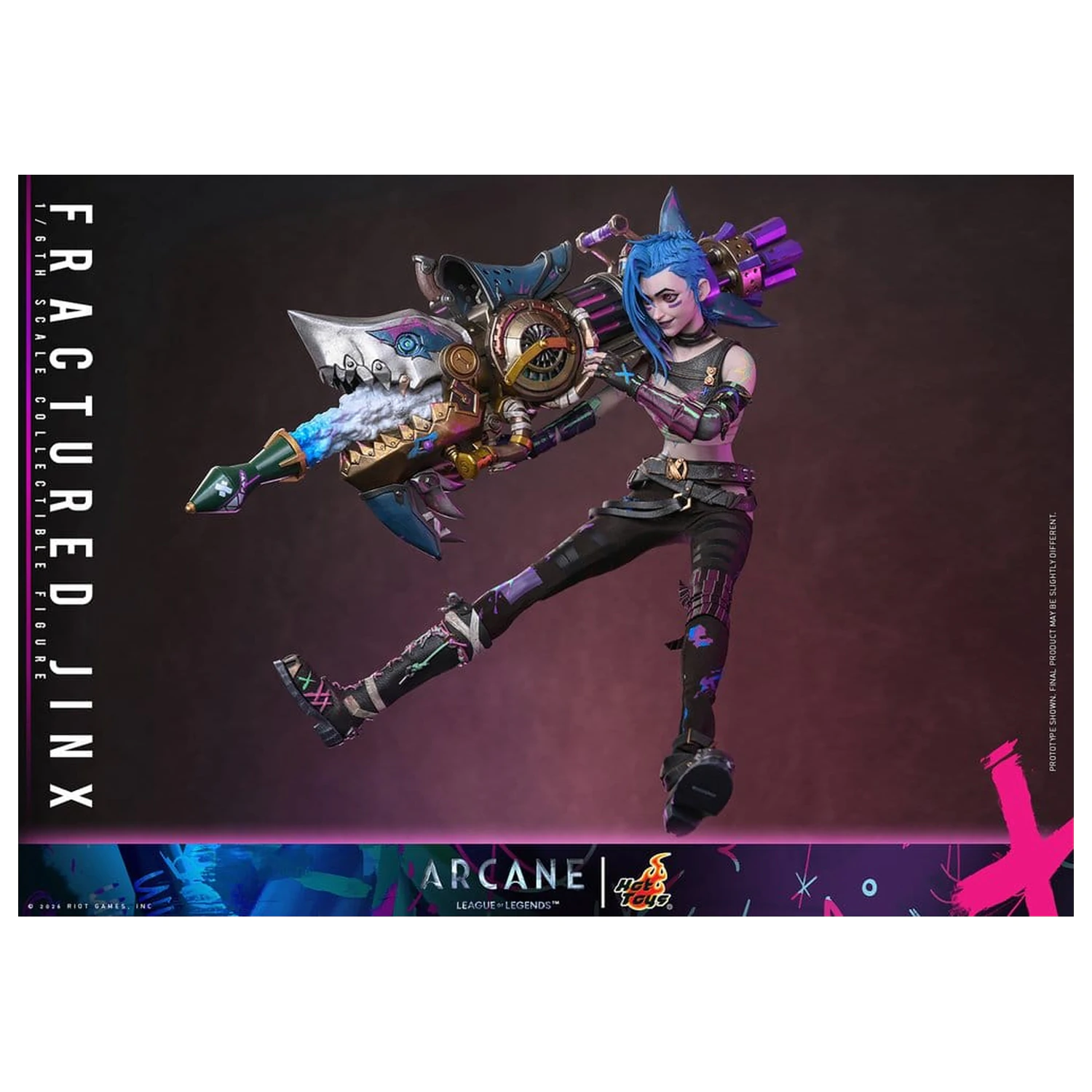 Arcane Actionfigur 1/6 Fractured Jinx 28 cm Produktfoto
