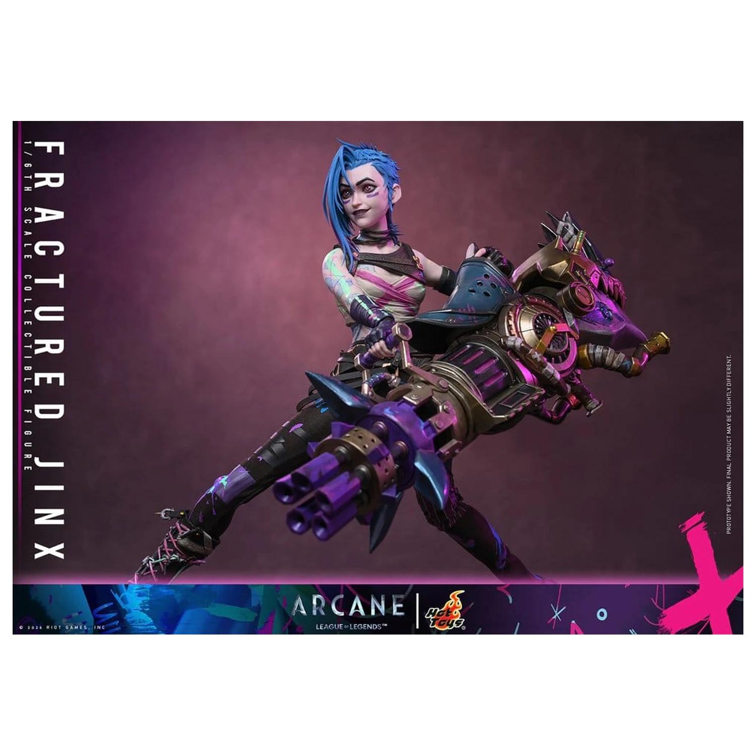 Arcane Actionfigur 1/6 Fractured Jinx 28 cm Produktfoto