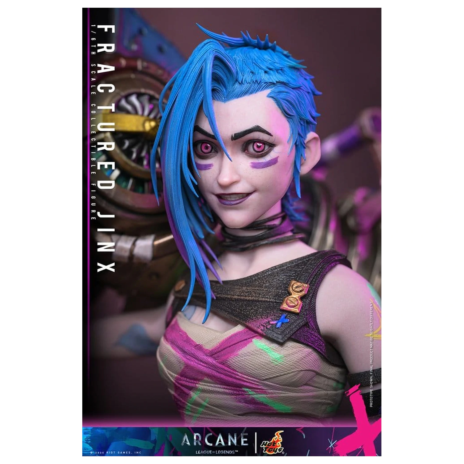 Arcane Actionfigur 1/6 Fractured Jinx 28 cm Produktfoto