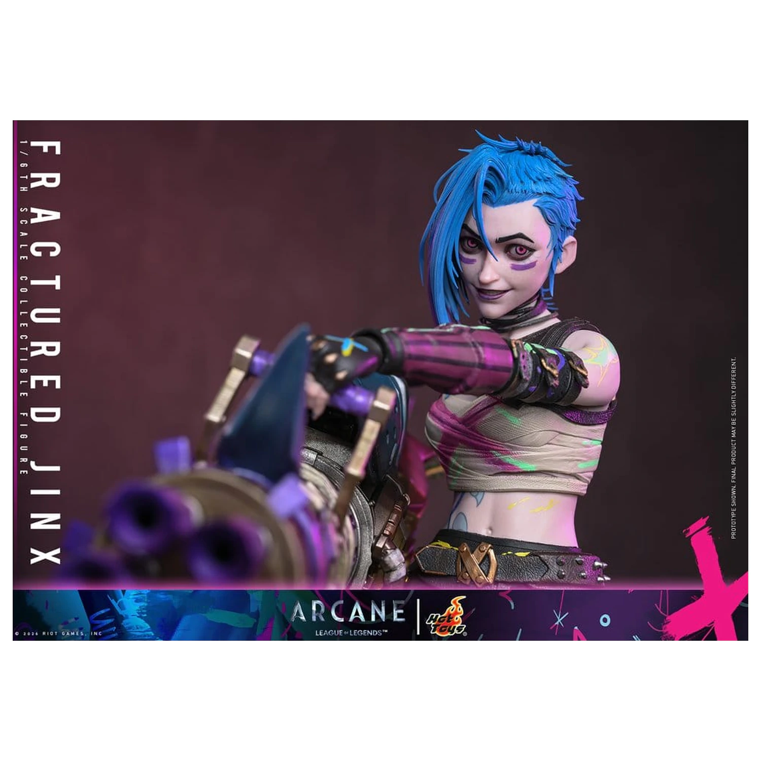 Arcane Actionfigur 1/6 Fractured Jinx 28 cm Produktfoto