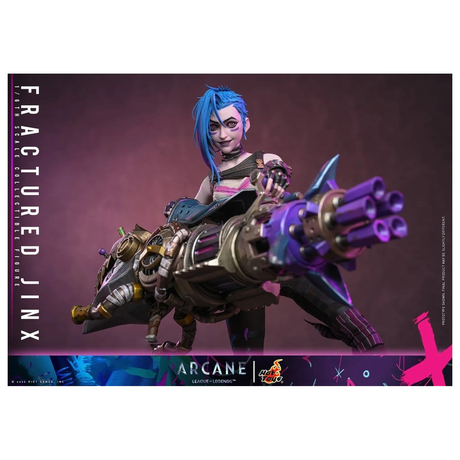 Arcane Actionfigur 1/6 Fractured Jinx 28 cm Produktfoto