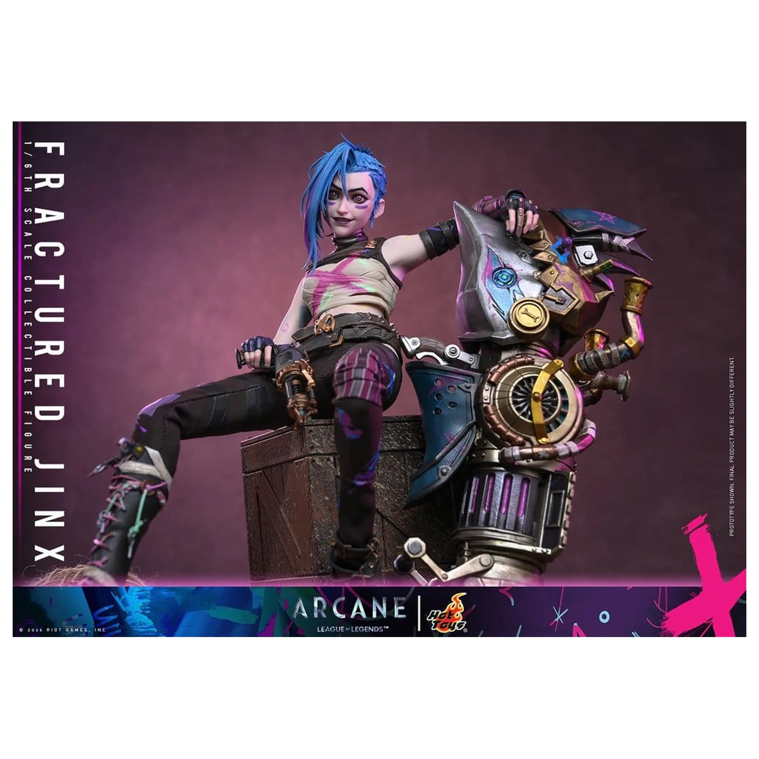 Arcane Actionfigur 1/6 Fractured Jinx 28 cm Produktfoto
