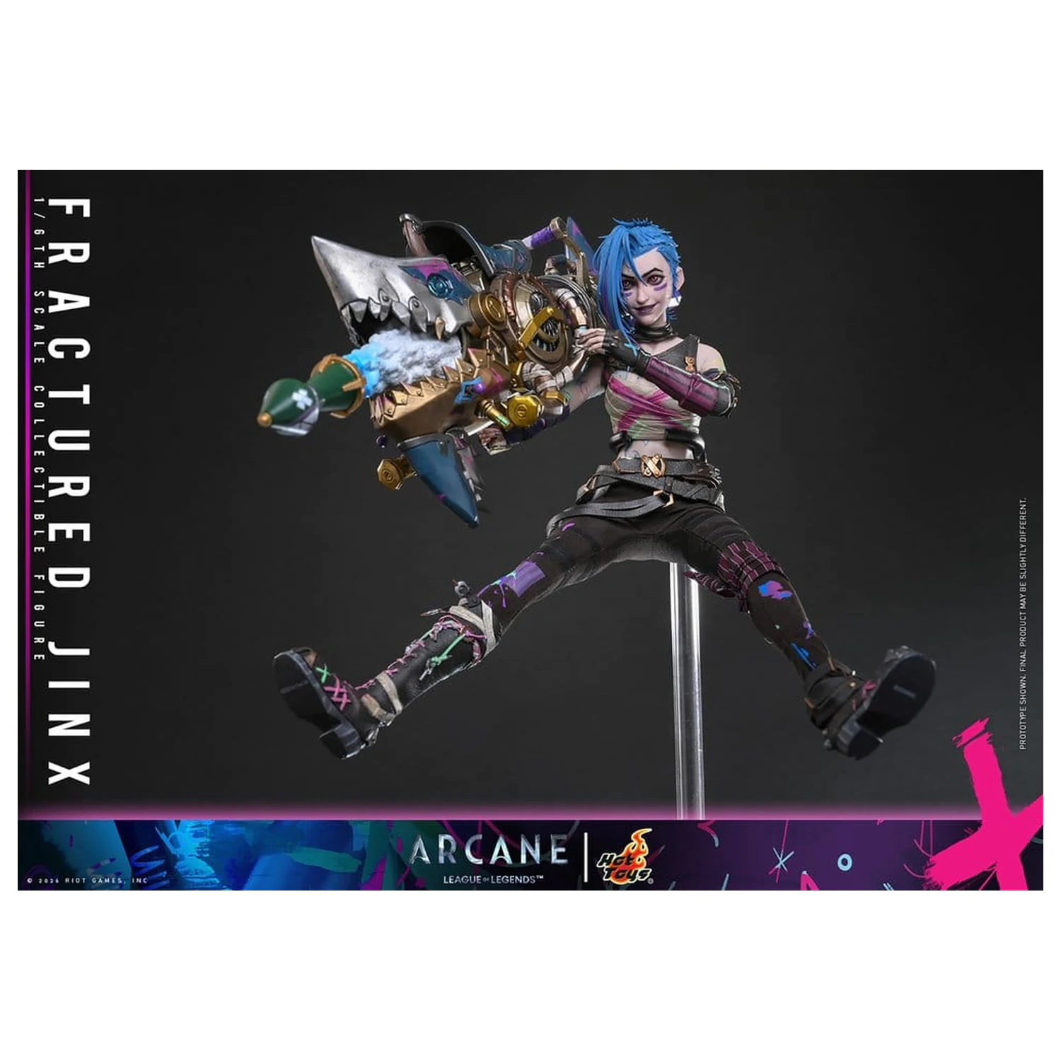 Arcane Actionfigur 1/6 Fractured Jinx 28 cm Produktfoto