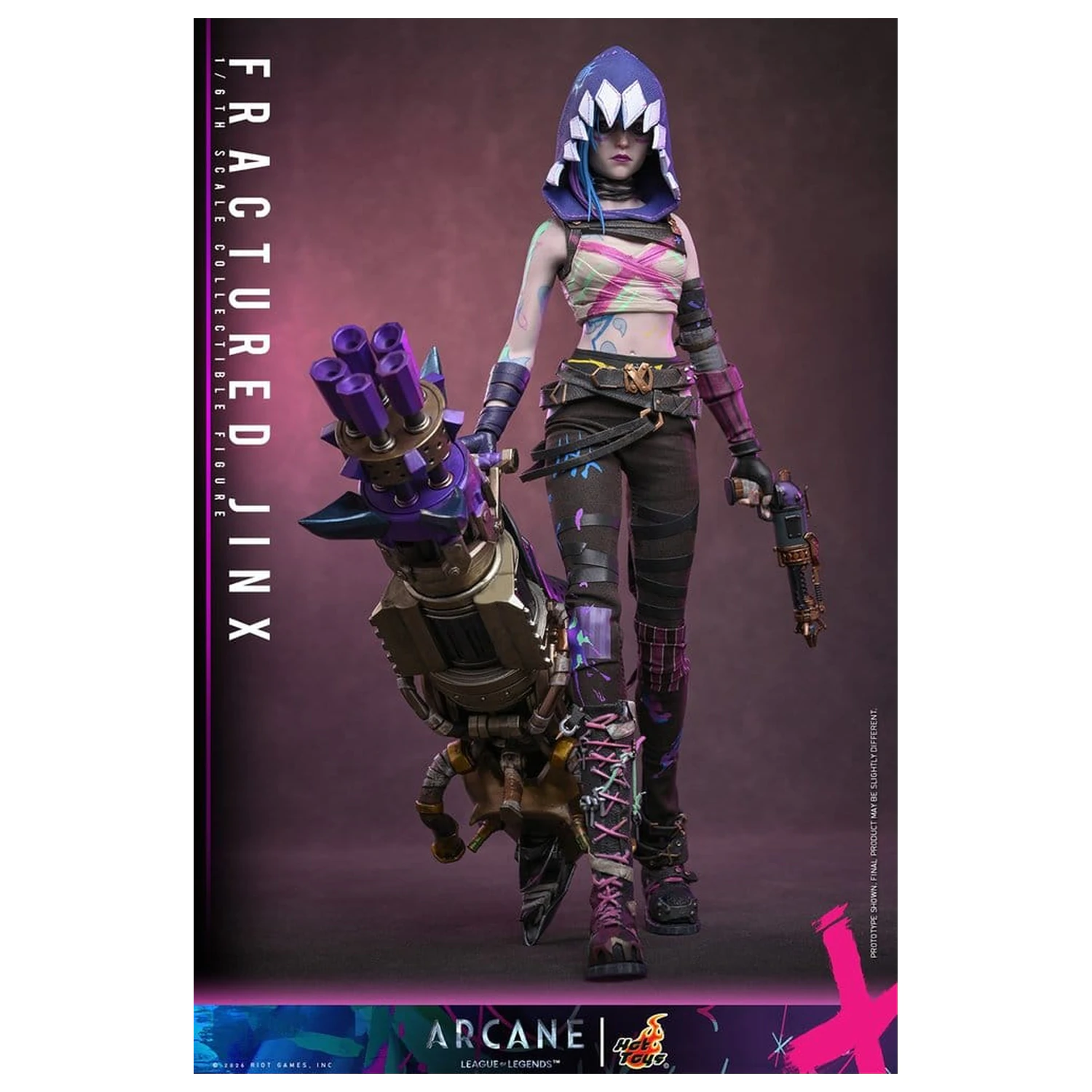 Arcane Actionfigur 1/6 Fractured Jinx 28 cm Produktfoto